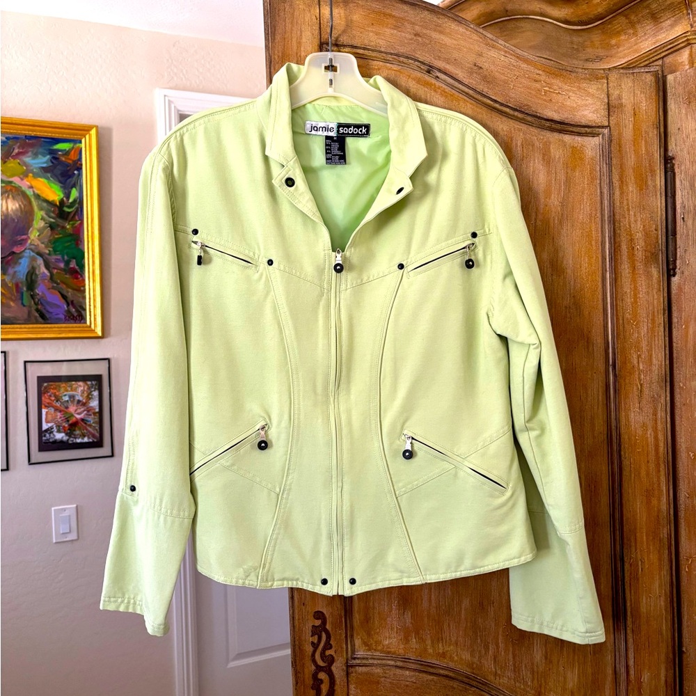 Jamie Sadock soft lime green utility jacket Size Medium